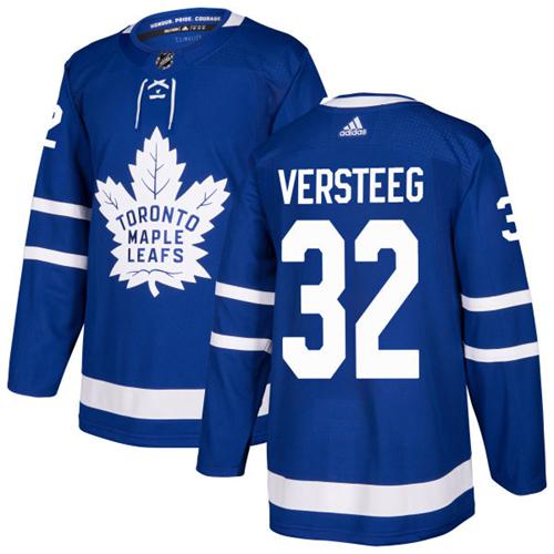 Adidas Maple Leafs #32 Kris Versteeg Blue Home Authentic Stitched NHL Jersey - Click Image to Close
